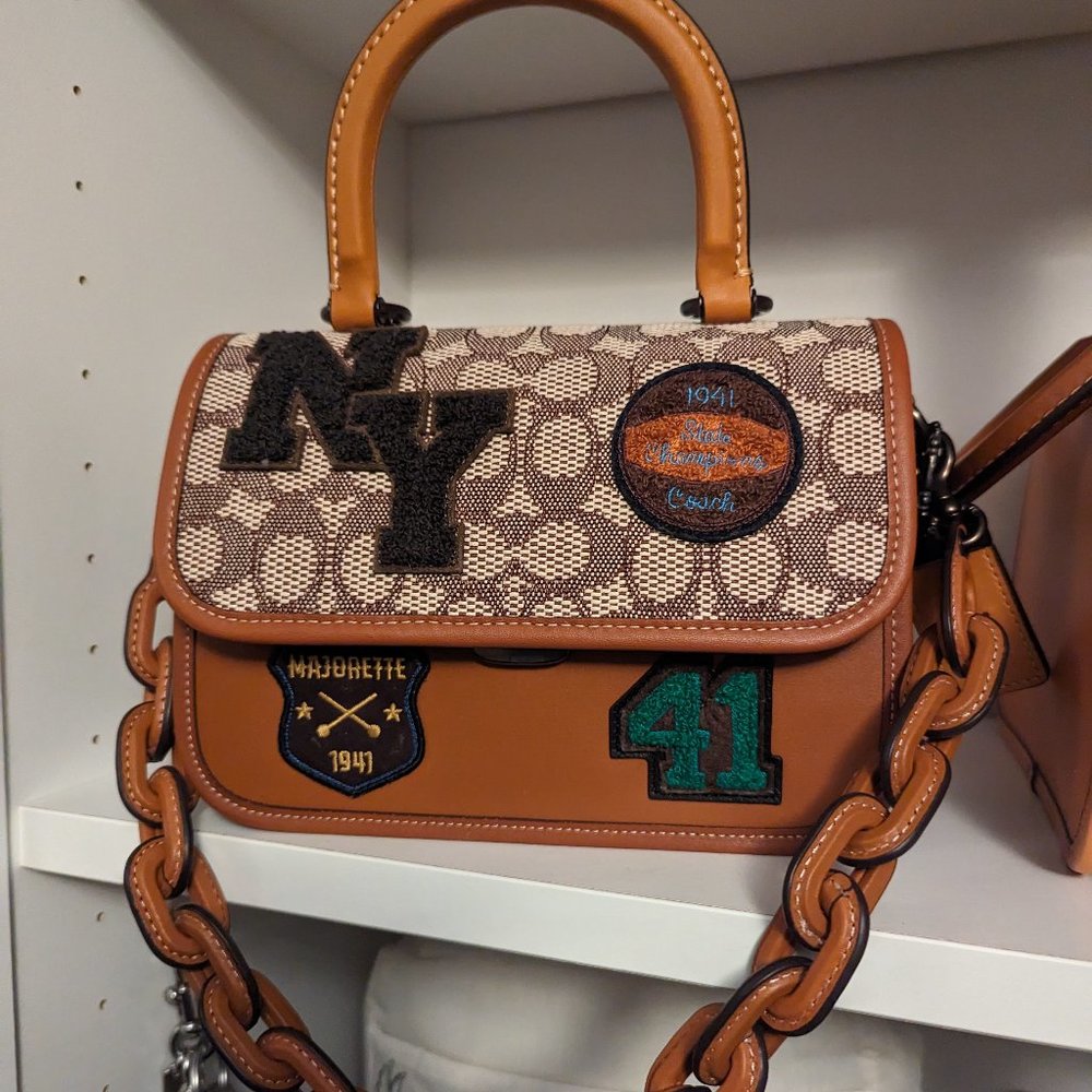 COPY - Coach Rogue Top Handle with Patches